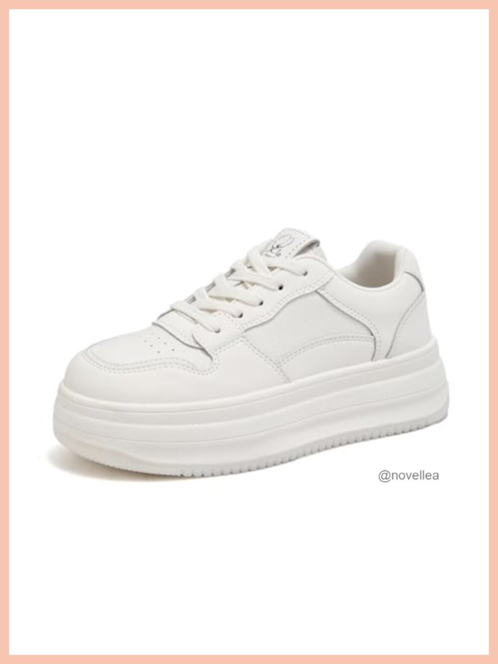 Women Platform Sneakers Chunky Casual Walking Shoes PU Leather